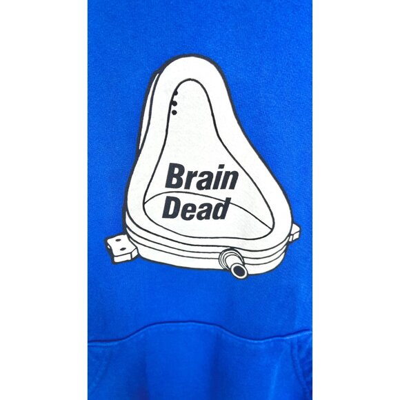Brain Dead Urinal Hoodie Royal Blue Mens Size Small - Picture 6 of 11